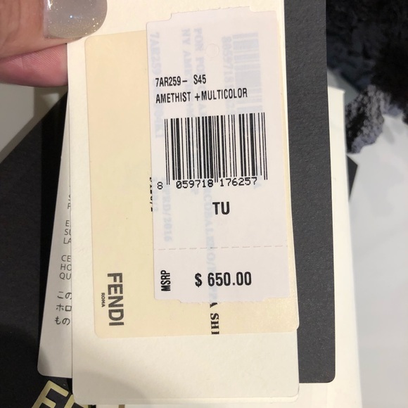 Fendi Mink Amethyst Bag Monster Charm - Picture 2 of 4